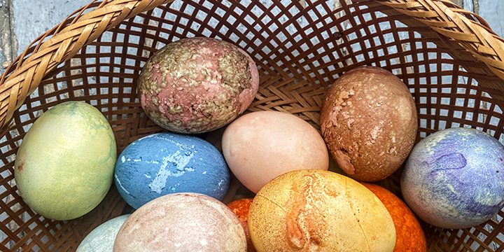 Fast Dyed Natural Easter Eggs