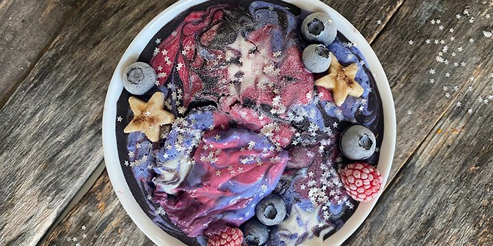 Galaxy Smoothie Bowl for the Wolf Moon