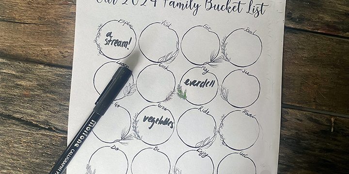 New Year Family Bucket List Countdown Printable