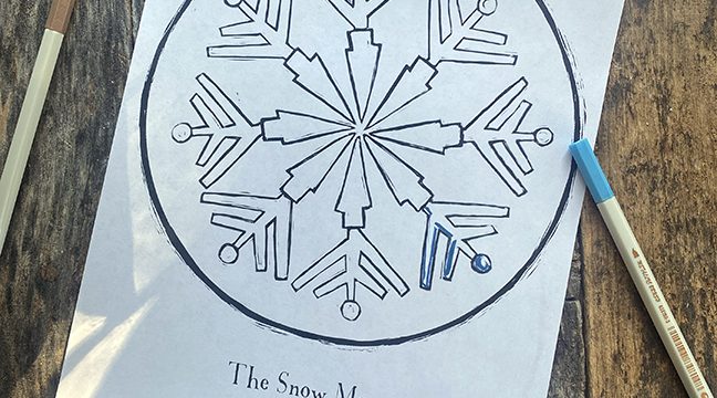 What is the Snow Moon & a Coloring Page